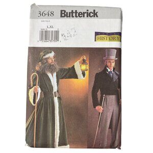 Y2K Butterick 3648 Historical Costume Sewing Pattern Size Large-XL History UNCUT
